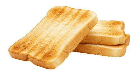 Isolated Stack of Toast Slices