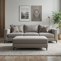 modern living room with sofa