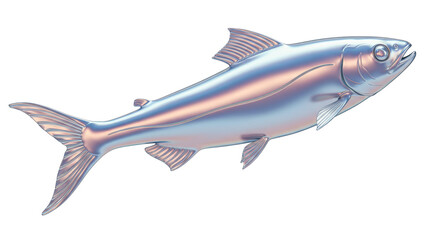 Isolated Metallic Shiny Silver Fish
