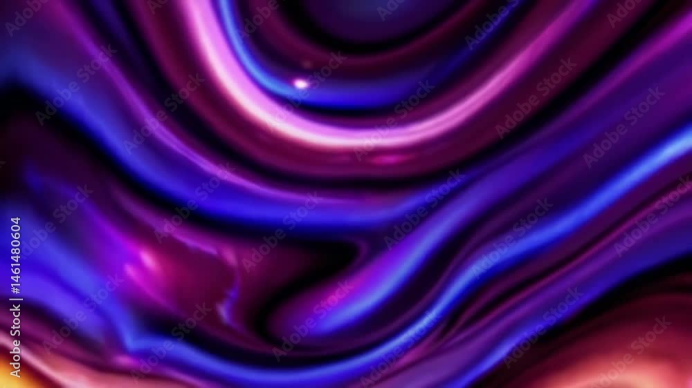 Poster vibrant abstract fluid motion art with dynamic swirling colors and mesmerizing patterns