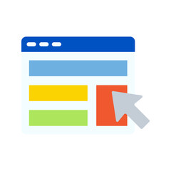 Click icon vector image. Suitable for mobile apps, web apps and print media.