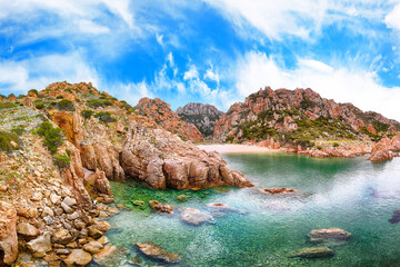 Unbelivable view of Li Cossi beach on Costa Paradiso resort.