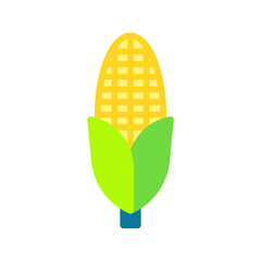 Corn icon vector image. Suitable for mobile apps, web apps and print media.