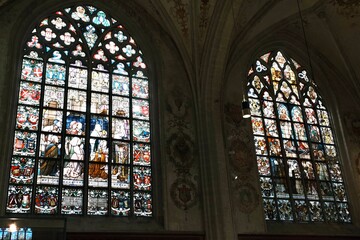 アントワープ：聖母大聖堂のステンドグラス、Cathedral of Our Lady in Antwerp