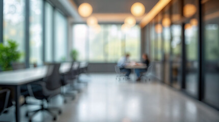 Blurring the Background in a Modern Office Interior