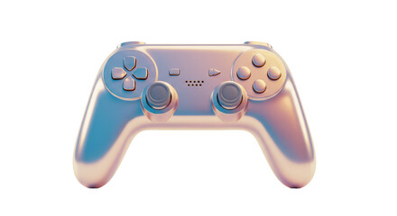 Isolated Iridescent Game Controller