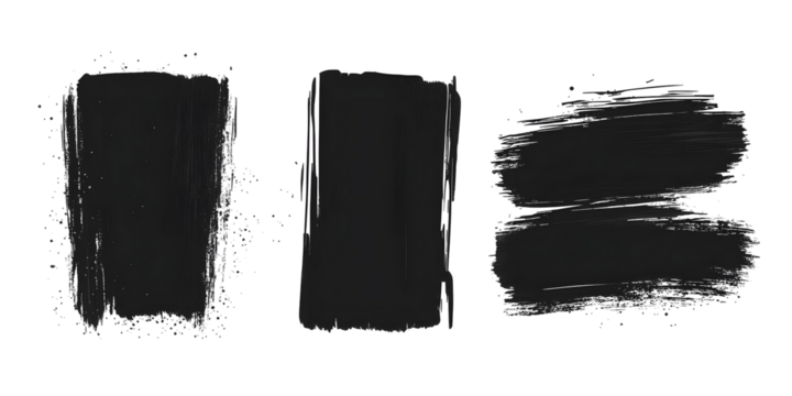 Abstract dark paint strokes