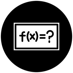 Solving Formula Vector Icon