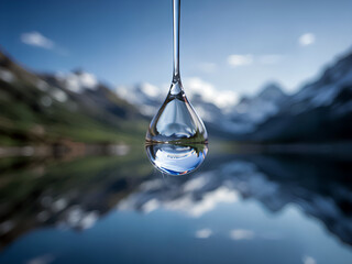 수정처럼 맑은 물방울