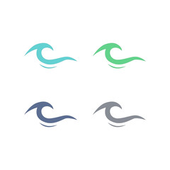 Water Splash Sign Symbol Logo Vector isolated on White