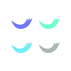 Naklejka premium Water Splash Sign Symbol Logo Vector isolated on White
