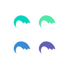 Water Splash Sign Symbol Logo Vector isolated on White