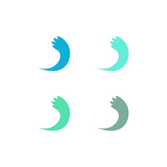 Water Splash Sign Symbol Logo Vector isolated on White