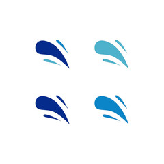 Water Splash Sign Symbol Logo Vector isolated on White