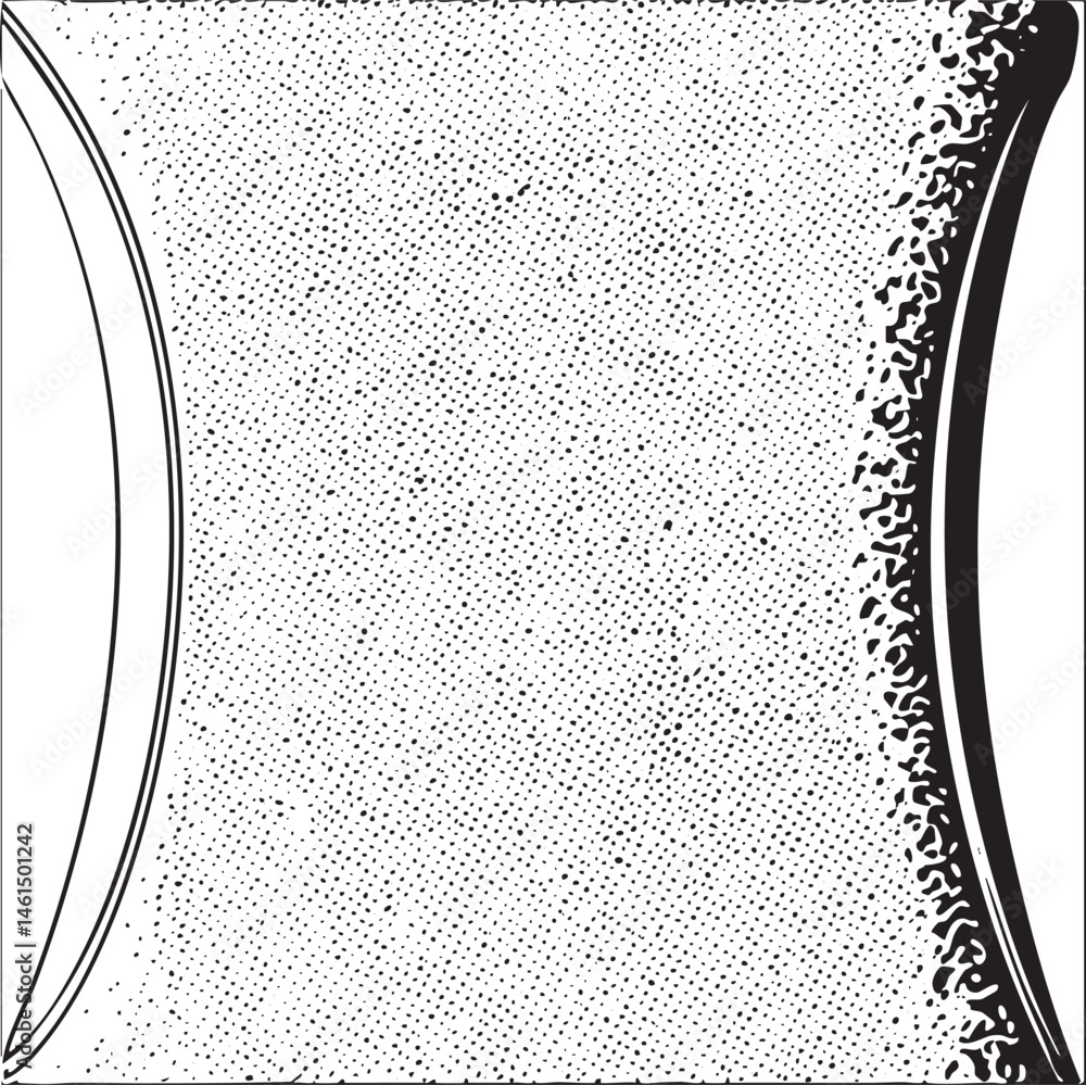 Aufkleber a smooth curved shape dominates the with a textured surface.