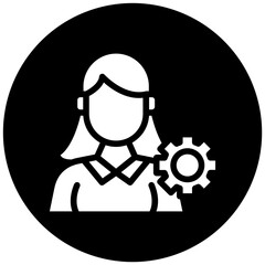 Project Manager Female Icon