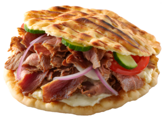 Doner Kebab Sandwich, Transparent PNG