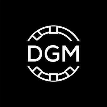 WebDGM letter logo. DGM blue image on white background. DGM Monogram logo design for entrepreneur and business. DGM best icon.
