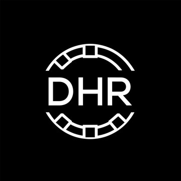 WebDHR letter logo. DHR blue image on white background. DHR Monogram logo design for entrepreneur and business. DHR best icon.
