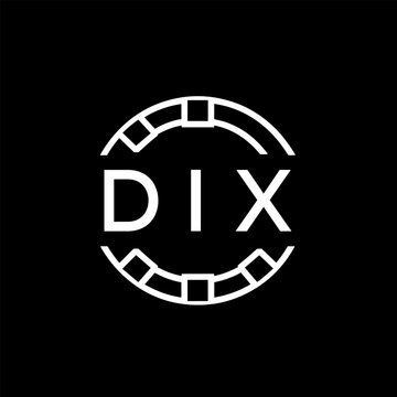 WebDIX letter logo. DIX blue image on white background. DIX Monogram logo design for entrepreneur and business. DIX best icon.
