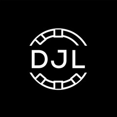 WebDJl letter logo. DJl blue image on white background. DJl Monogram logo design for entrepreneur and business. DJl best icon.
