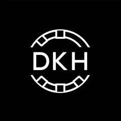 WebDKH letter logo. DKH blue image on white background. DKH Monogram logo design for entrepreneur and business. DKH best icon.
