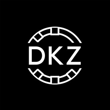 WebDKZ letter logo. DKZ blue image on white background. DKZ Monogram logo design for entrepreneur and business. DKZ best icon.
