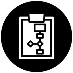 Obraz premium Process Flowchart Icon