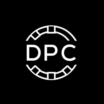 WebDPC letter logo. DPC blue image on white background. DPC Monogram logo design for entrepreneur and business. DPC best icon.
