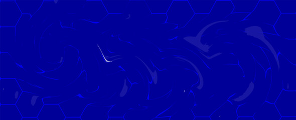 Abstract blue luxury dark hexagon shape background. Simple hexagonal geometric pattern metal texture design. Luxurious and elegant geometric elements with space for your text. vector