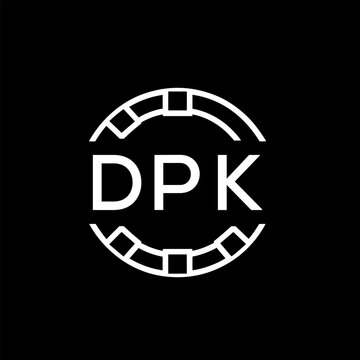 WebDPK letter logo. DPK blue image on white background. DPK Monogram logo design for entrepreneur and business. DPK best icon.
