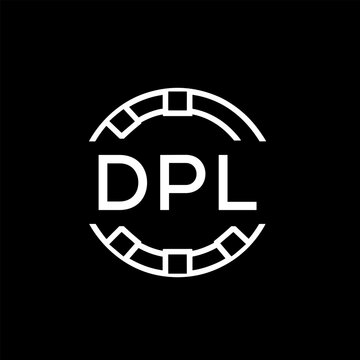 WebDPL letter logo. DPL blue image on white background. DPL Monogram logo design for entrepreneur and business. DPL best icon.
