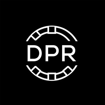 WebDPR letter logo. DPR blue image on white background. DPR Monogram logo design for entrepreneur and business. DPR best icon.
