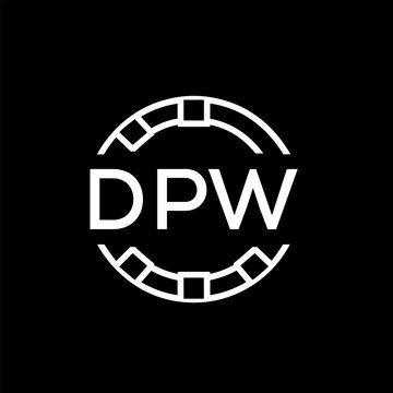 WebDPW letter logo. DPW blue image on white background. DPW Monogram logo design for entrepreneur and business. DPW best icon.
