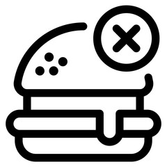 No Junk Food Icon