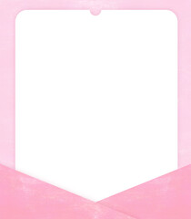 분홍색 편지봉투