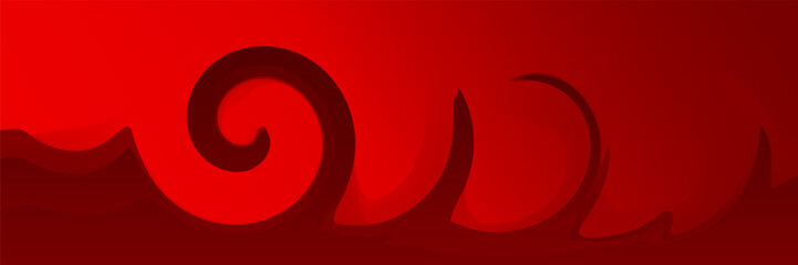 Luxury background with red line pattern (guilloche curves). Premium vector tech backdrop for business layout, digital certificate, formal brochure template