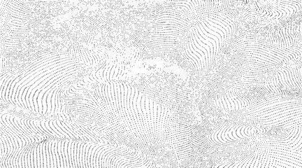A dense textured of interconnected lines forms a complex abstract