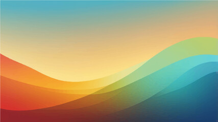 Abstract Sky blue green brown yellow blue orange color light effect Gradient Background .