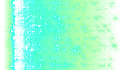 上下に連続配置できるキラキラのタイトルバック（透過背景） - グリーン