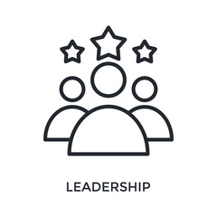 Leadership Icon Outline Style. Vector Illustration For Graphic Design