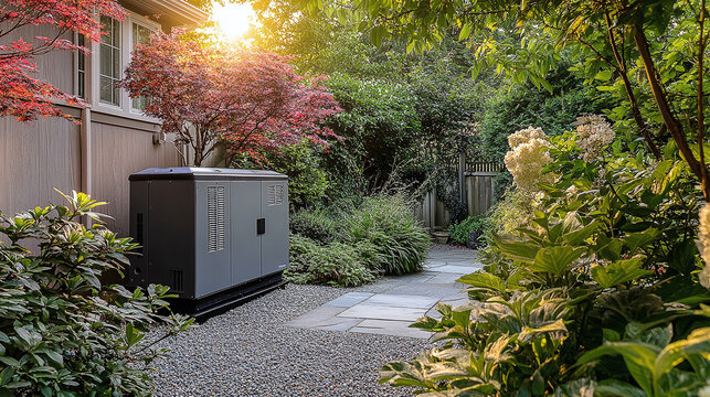 Home generator installation, providing reliable power backup , electricity, residential