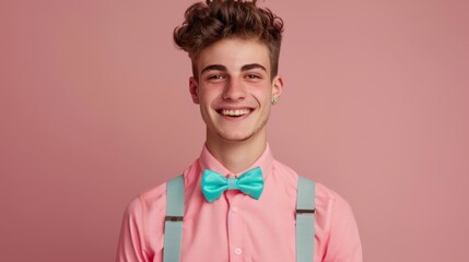 Smiling Young Man with Bowtie
