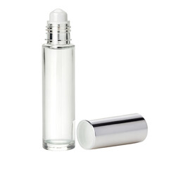 Roll-on bottle with cap removed