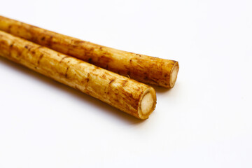 Fresh burdock roots or gobo roots