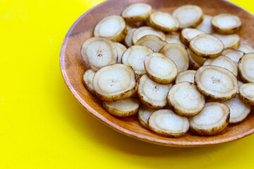 Fresh burdock roots or gobo roots