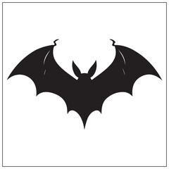 Fototapeta premium silhouette of a halloween bat