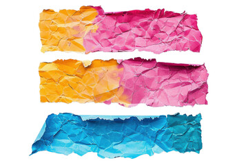 Torn Paper Pieces for Decoration