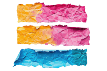 Torn Paper Pieces for Decoration