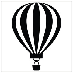 Obraz premium silhouette of a hot air balloon